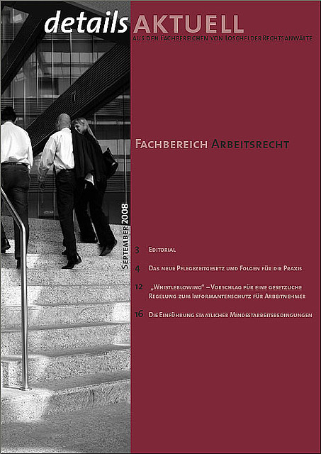 Loschelder Rechtsanwälte - DetailsAktuell Ausgabe 09.2008