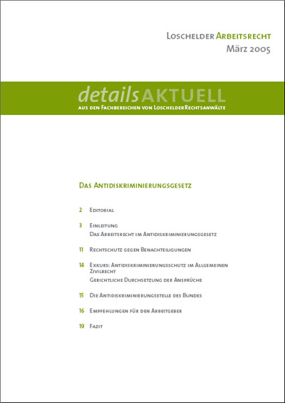 Loschelder Rechtsanwälte - DetailsAktuell Ausgabe 03.2005